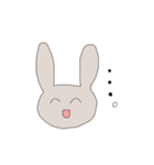 笑顔にネガティブなうさぎ（個別スタンプ：18）