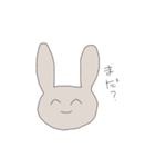 笑顔にネガティブなうさぎ（個別スタンプ：19）