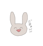 笑顔にネガティブなうさぎ（個別スタンプ：27）