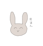 笑顔にネガティブなうさぎ（個別スタンプ：35）