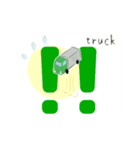 動く トラック スタンプ3（個別スタンプ：11）