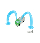 動く トラック スタンプ3（個別スタンプ：24）