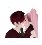 Romantic Couples Falling in Love 3（個別スタンプ：1）