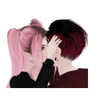 Romantic Couples Falling in Love 3（個別スタンプ：2）