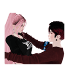 Romantic Couples Falling in Love 3（個別スタンプ：5）
