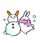 てきとうウサギ【冬】（個別スタンプ：24）
