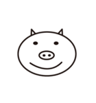 動物の表現ステッカー（個別スタンプ：1）