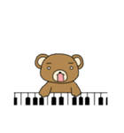 ピアノ弾きのクマさん（個別スタンプ：8）