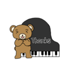 ピアノ弾きのクマさん（個別スタンプ：9）