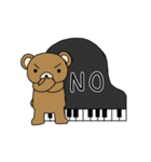 ピアノ弾きのクマさん（個別スタンプ：11）