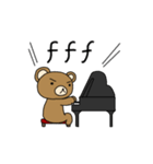 ピアノ弾きのクマさん（個別スタンプ：25）