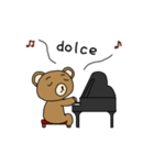 ピアノ弾きのクマさん（個別スタンプ：26）
