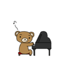 ピアノ弾きのクマさん（個別スタンプ：28）