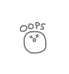 顔文字くん（絵文字風）（個別スタンプ：18）