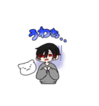 しょぼん猫と少年（個別スタンプ：4）