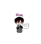 しょぼん猫と少年（個別スタンプ：7）