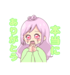 パステルで可愛い恋するハートの女の子（個別スタンプ：13）
