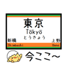 東海道線(東京-熱海)気軽に今この駅！（個別スタンプ：1）