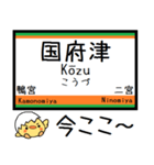 東海道線(東京-熱海)気軽に今この駅！（個別スタンプ：14）