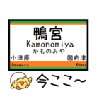 東海道線(東京-熱海)気軽に今この駅！（個別スタンプ：15）