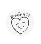 しろまるなきもち に（個別スタンプ：24）