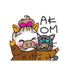 なーちゃんと仲良しペチ（個別スタンプ：28）
