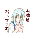 オッドアイ少女（個別スタンプ：7）