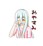 オッドアイ少女（個別スタンプ：9）