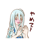 オッドアイ少女（個別スタンプ：11）