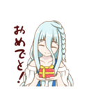 オッドアイ少女（個別スタンプ：14）