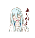 オッドアイ少女（個別スタンプ：18）