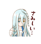 オッドアイ少女（個別スタンプ：27）