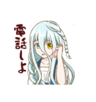 オッドアイ少女（個別スタンプ：28）