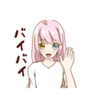 オッドアイ少女（個別スタンプ：38）
