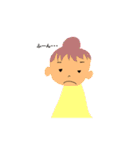 色々な髪型の女の子と男の子（個別スタンプ：2）
