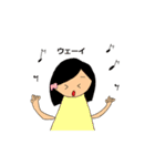色々な髪型の女の子と男の子（個別スタンプ：5）