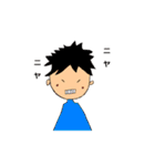色々な髪型の女の子と男の子（個別スタンプ：9）