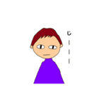 色々な髪型の女の子と男の子（個別スタンプ：10）