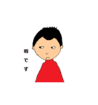 色々な髪型の女の子と男の子（個別スタンプ：15）