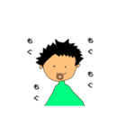 色々な髪型の女の子と男の子（個別スタンプ：18）
