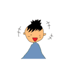 色々な髪型の女の子と男の子（個別スタンプ：20）