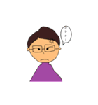 色々な髪型の女の子と男の子（個別スタンプ：23）