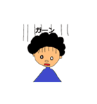 色々な髪型の女の子と男の子（個別スタンプ：24）