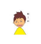 色々な髪型の女の子と男の子（個別スタンプ：27）