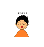 色々な髪型の女の子と男の子（個別スタンプ：28）