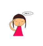 色々な髪型の女の子と男の子（個別スタンプ：33）