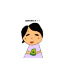 色々な髪型の女の子と男の子（個別スタンプ：35）