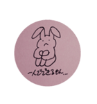 ゆううつなうさぎさん（個別スタンプ：1）