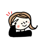 秋冬の女の子（個別スタンプ：4）