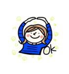 秋冬の女の子（個別スタンプ：8）